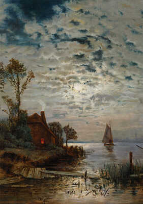 Каразин Николай Николаевич. Лунная ночь. Рыбацкая деревня